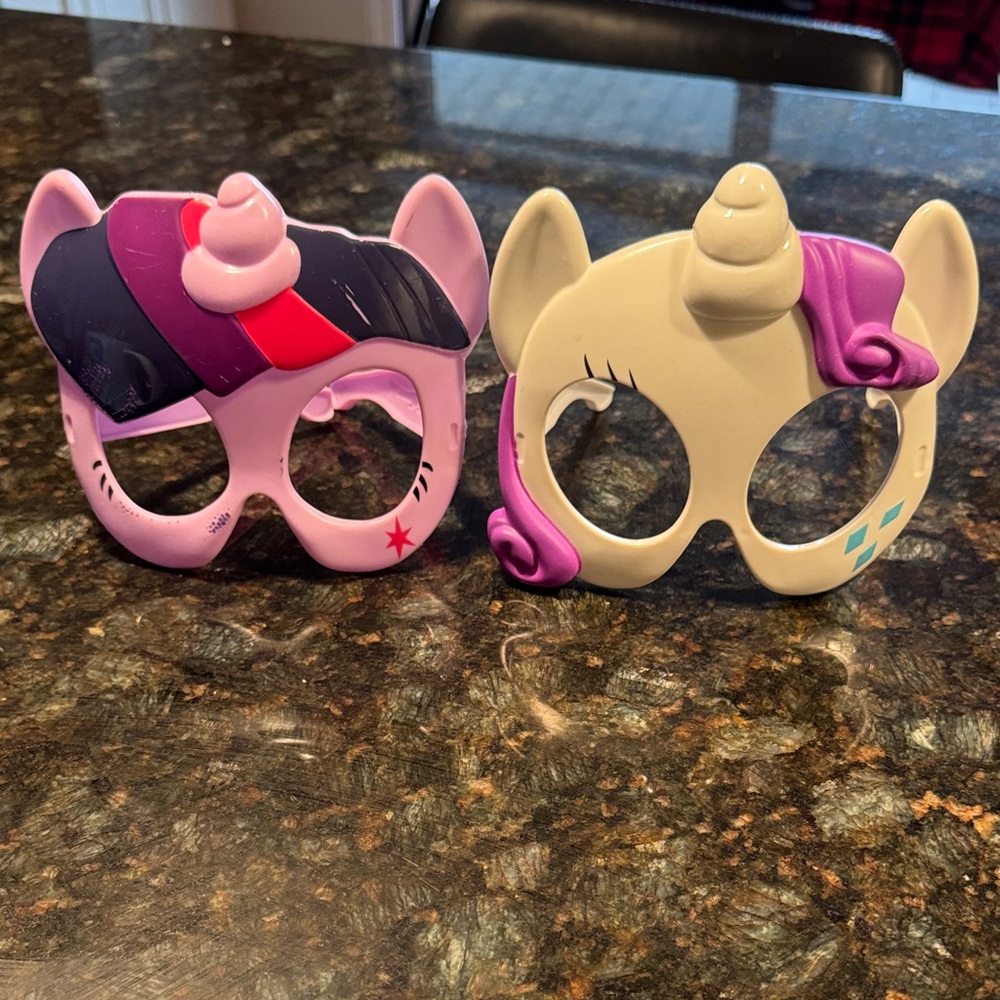 My Little Pony Twilight Sparkle & Rarity Unicorn Character Eye Mask Set